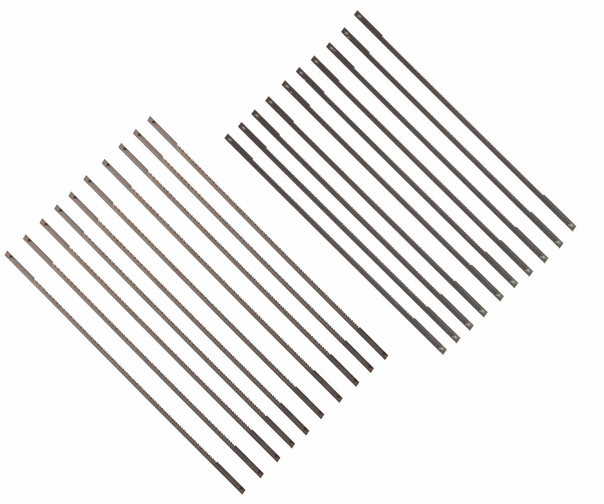 6-1/2-Inch Coping Saw Blades, 6-1/2-Inch Long Between Pins, 0.125-Inch x 020-Inch x 15 TPI (10-Pack), 18TPI (10-Pack)