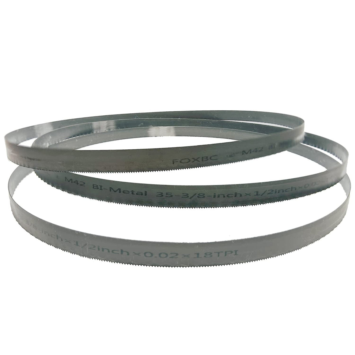 FOXBC 35-3/8 Inch Bandsaw Blade 10/14 TPI for Milwaukee Portable Band Saw Blade, 35-3/8" x 1/2" x .020" 10/14 TPI, 3-Pack