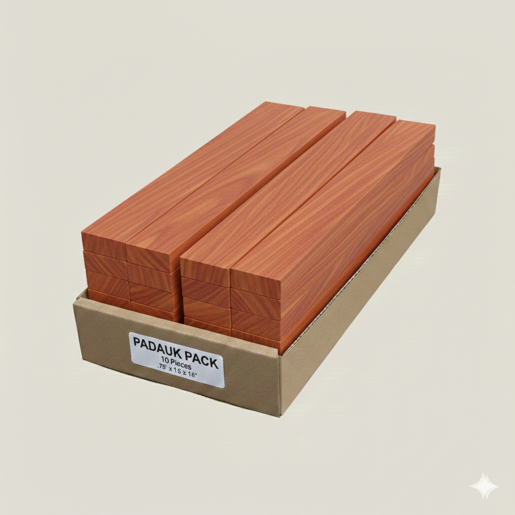 Padauk - 16x1.5x.75 inches 10 pieces