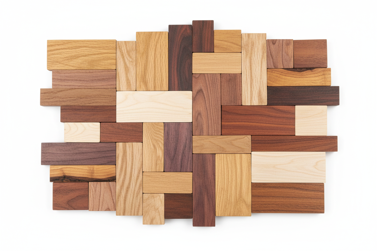 Hardwood Lumber Assortment - Mixed Species 12 inches long or less